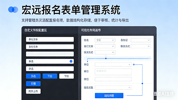 报名表单设计界面