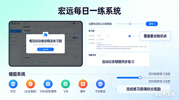 每日一练系统界面